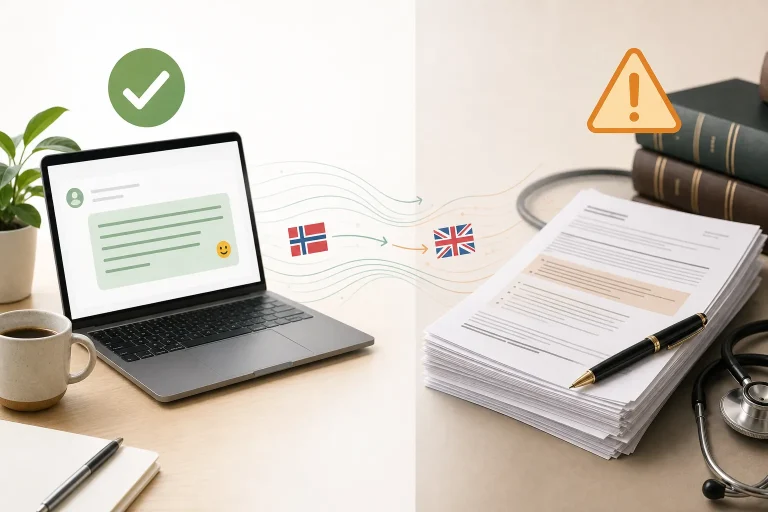 AI til oversettelse: når du kan stole på den, og når du ikke bør