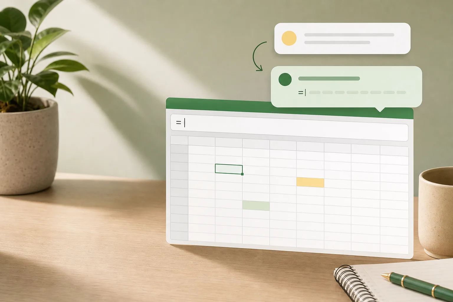 AI til Excel: formler, pivottabeller og opprydding uten å bli ekspert